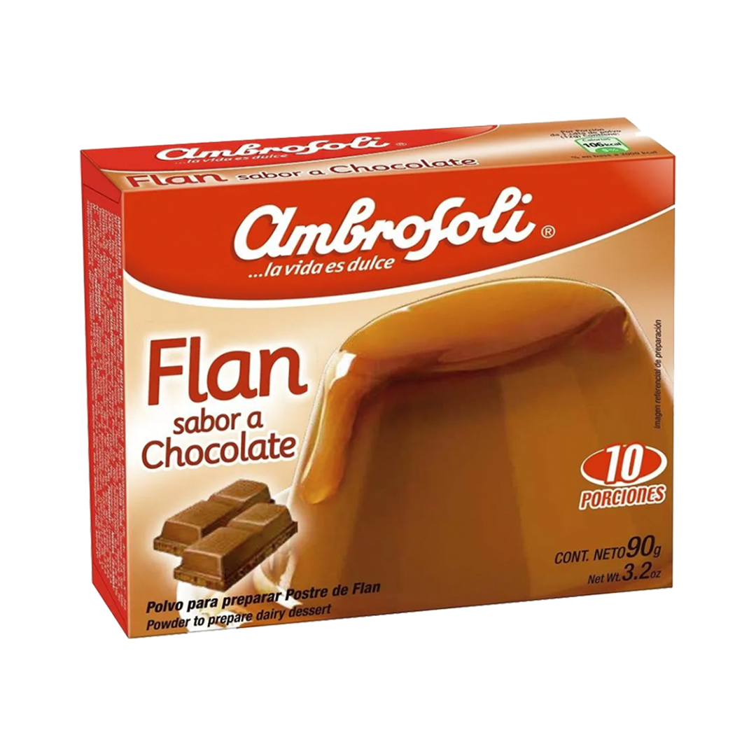 Flan sabor Chocolate 90gr - Caja x20 Unidades