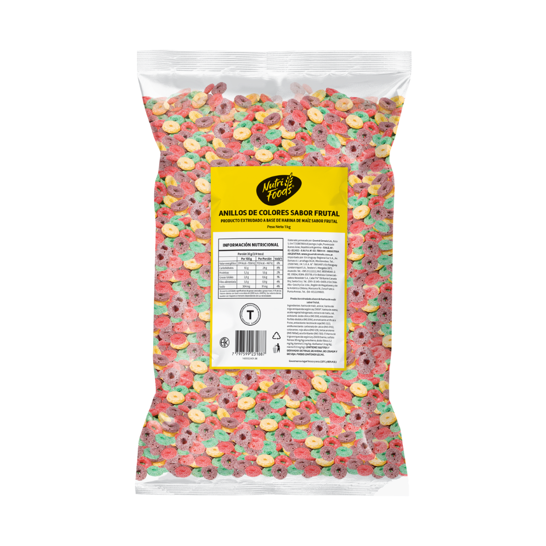 Nutri Foods Anillos Frutales 1Kg