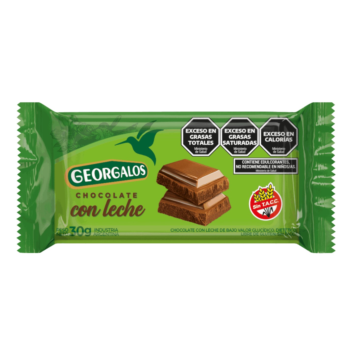 Georgalos Chocolate Con Leche Sin Azucar 30Gr