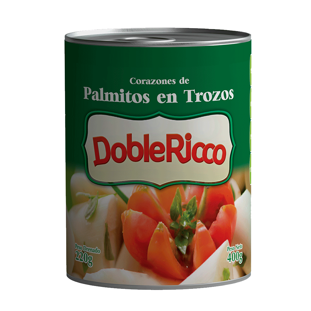 Palmito Trozo Doble Ricco 400Gr