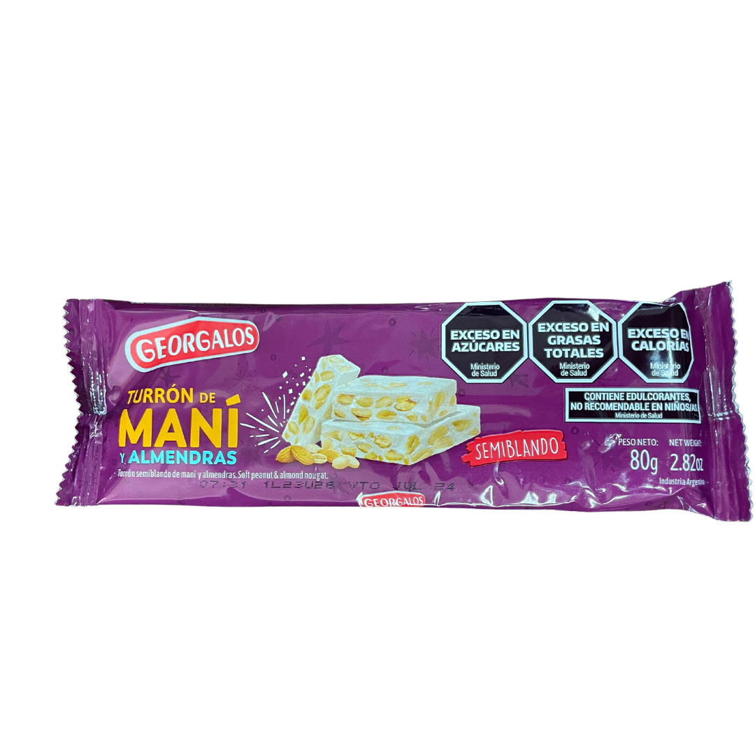 Georgalos Turron Mani Y Almendras 80Gr