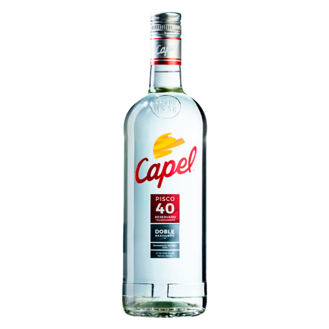 Capel Pisco Doble Destilada 40 700ml - Caja x12 Unidades