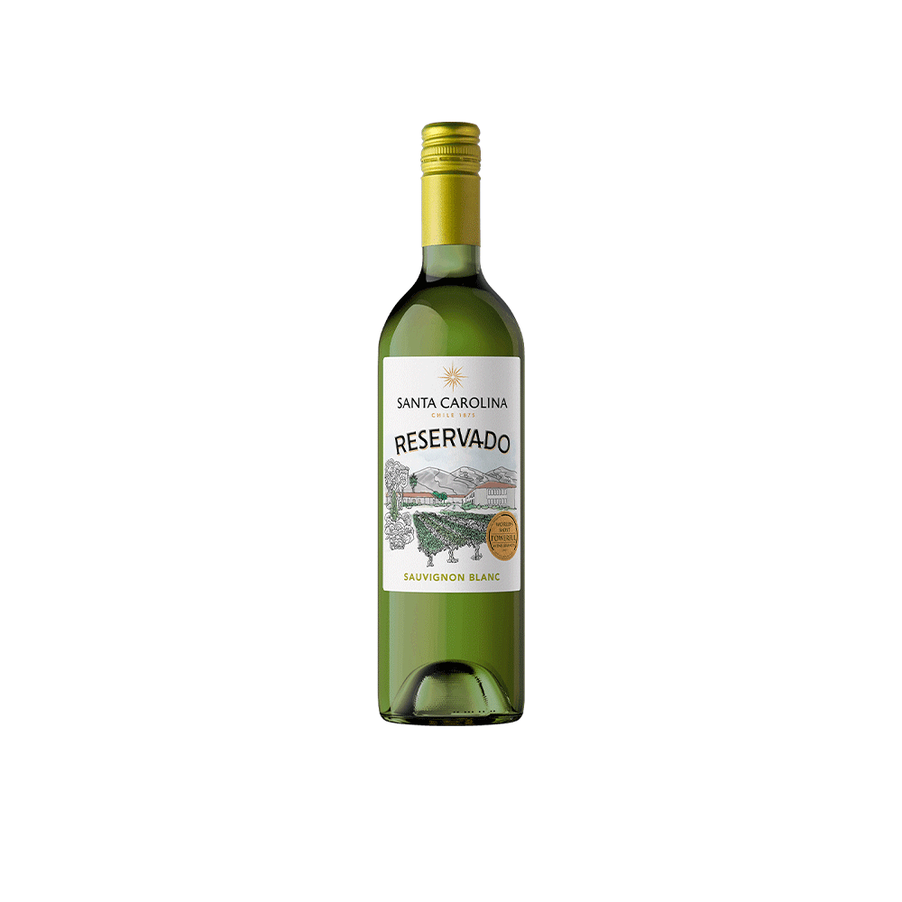 Vino Santa Carolina Reservado Sauvignon Blanc 375 mL - Caja x24 Unidades