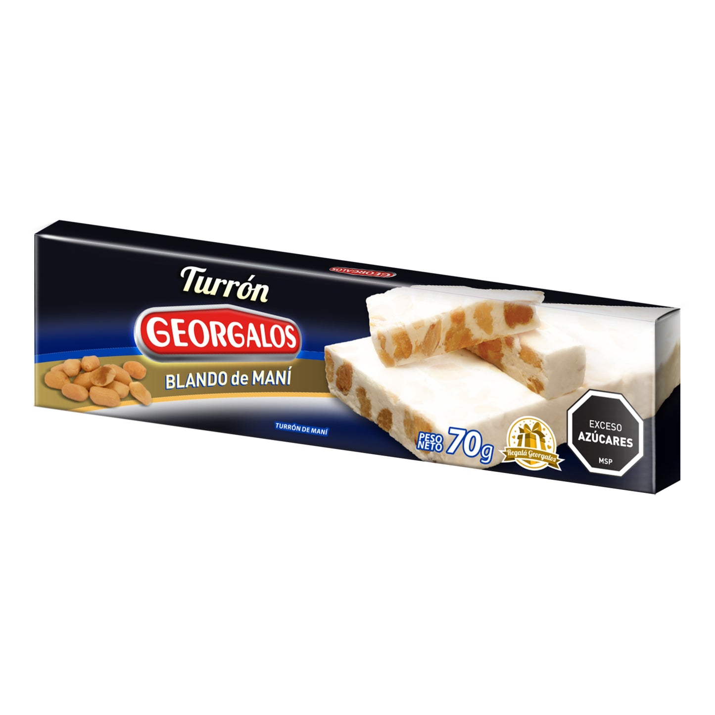 Turrón blando de Maní 70 Gr x Caja - 30 unidades