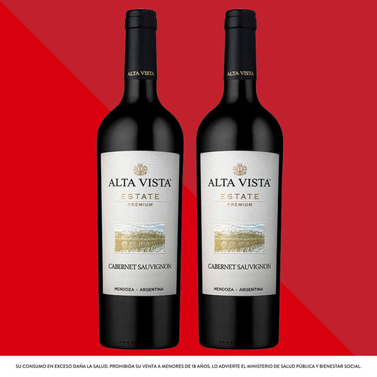 Alta Vista Estate Premium Cabernet Sauvignon 750 mL x2 Unidades