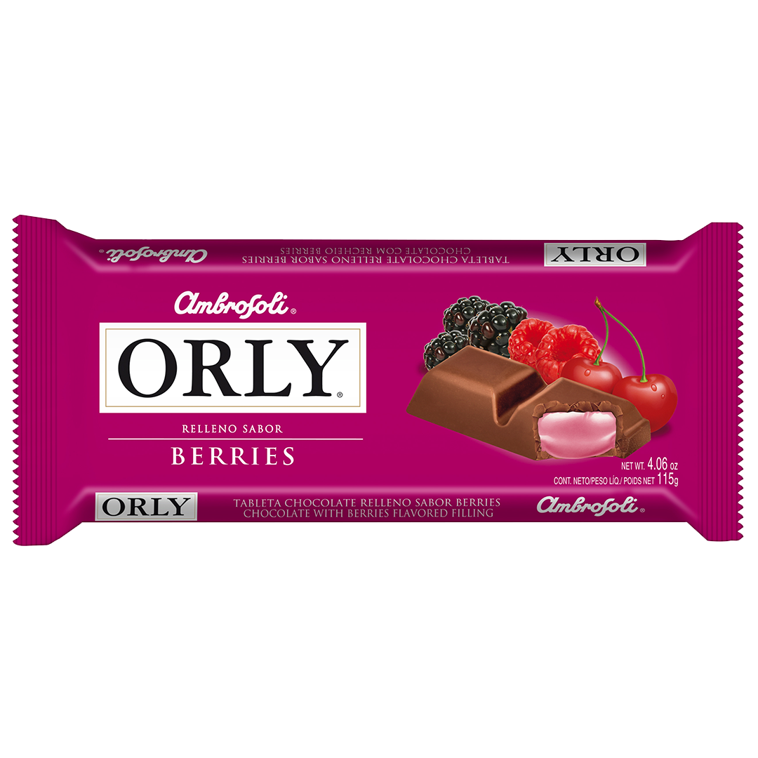 Barra de Chocolate Orly sabor Berries