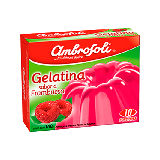 Gelatina sabor Frambuesa 100gr