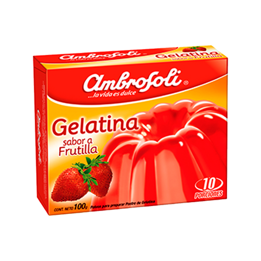 Gelatina sabor Frutilla 100gr