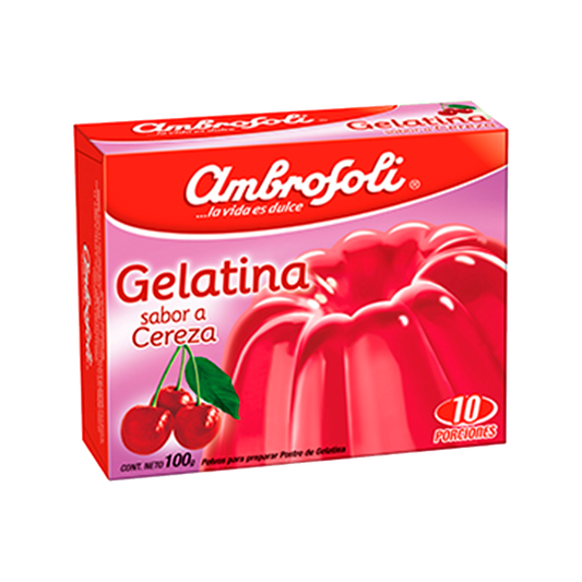 Gelatina sabor Cereza 100gr