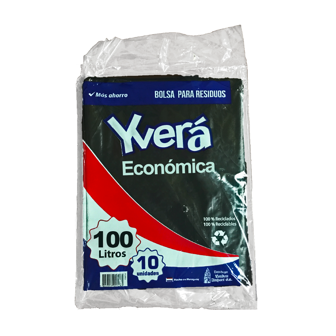 Yvera Bolsas Economicas 100Lt 10 Unidades