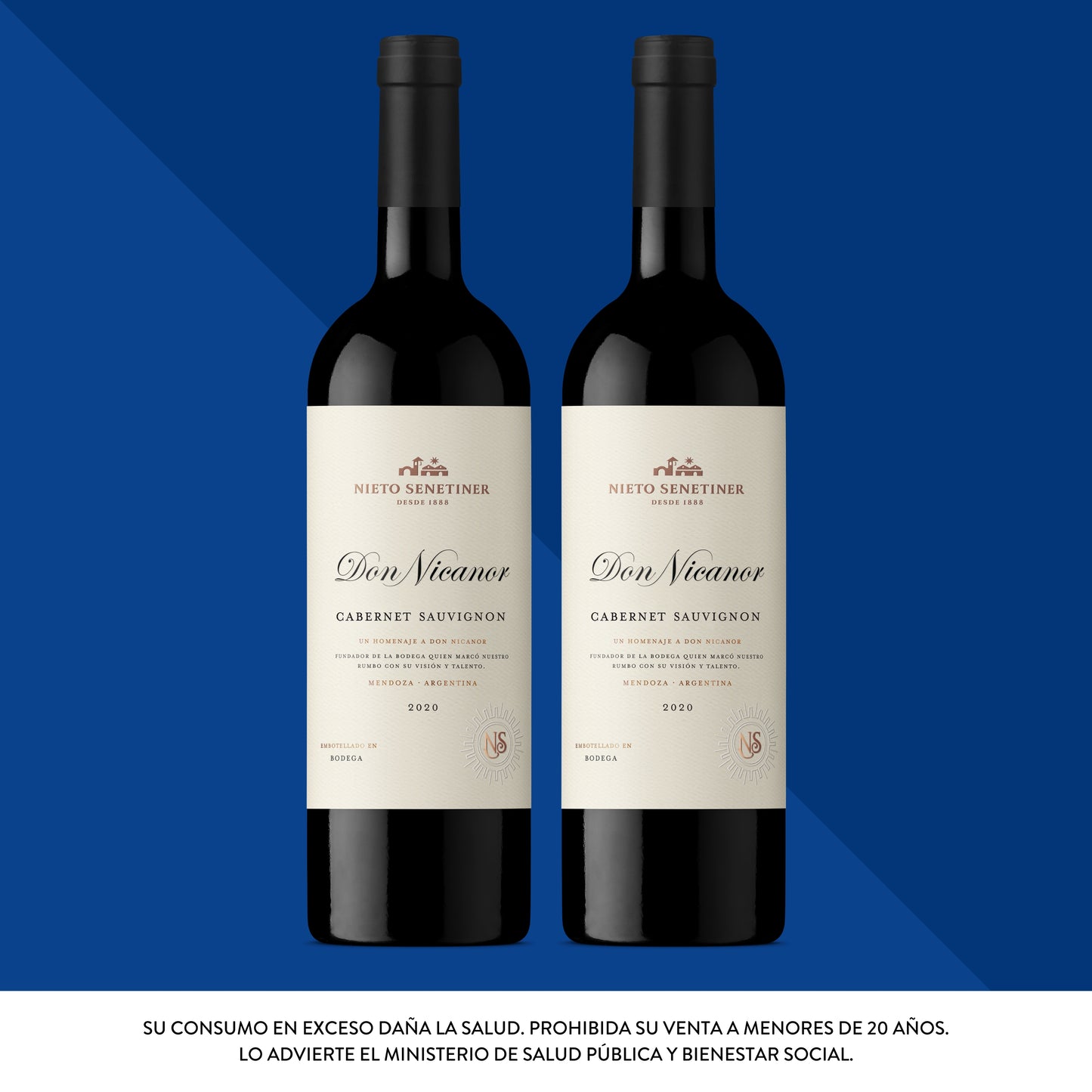 Nieto Senetiner Don Nicanor Cabernet 750 mL x2 Unidades