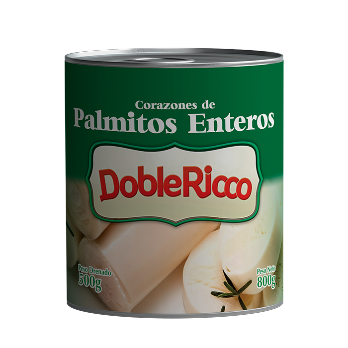 Palmitos enteros DobleRicco 800gr