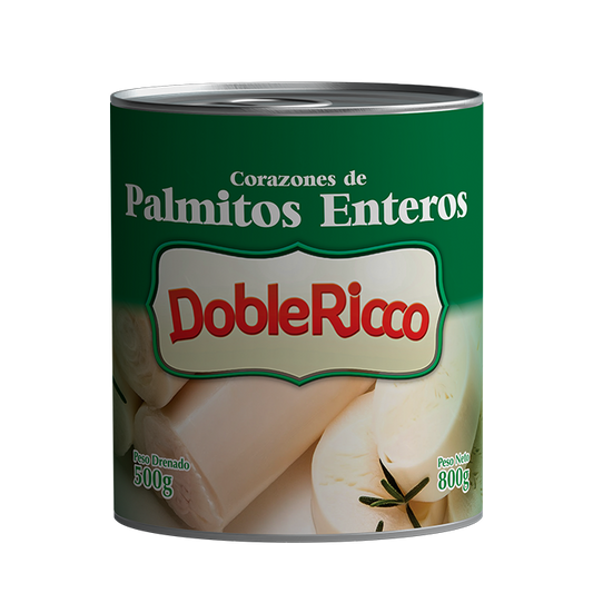 Palmitos enteros DobleRicco 800gr