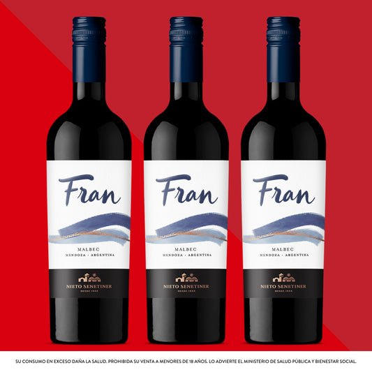 Fran Malbec 750 mL x3 Unidades