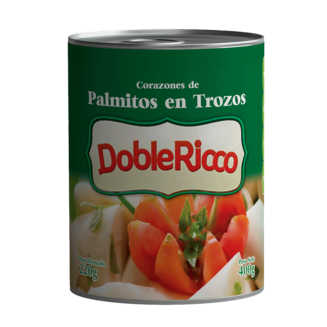 Palmito Trozo  Doble Ricco 400Gr