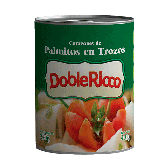 Palmito Trozo  Doble Ricco 400Gr