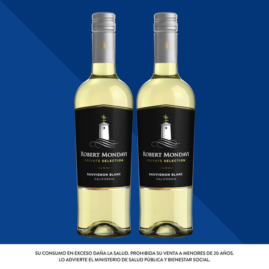 Robert Mondavi Private Selection Sauvignon Blanc 750 mL x2 Unidades