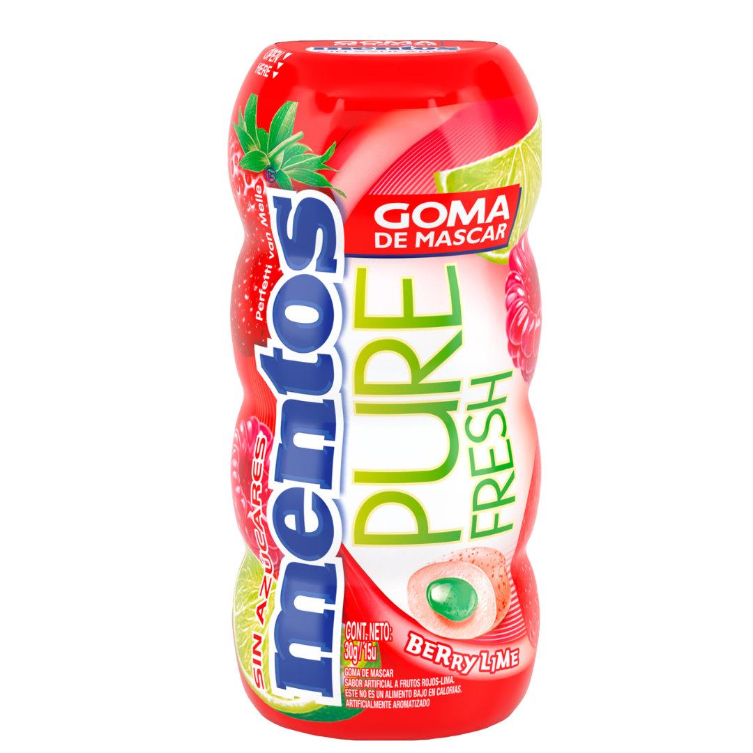 Mentos Goma Masticable Pocket Berry Lime 30G
