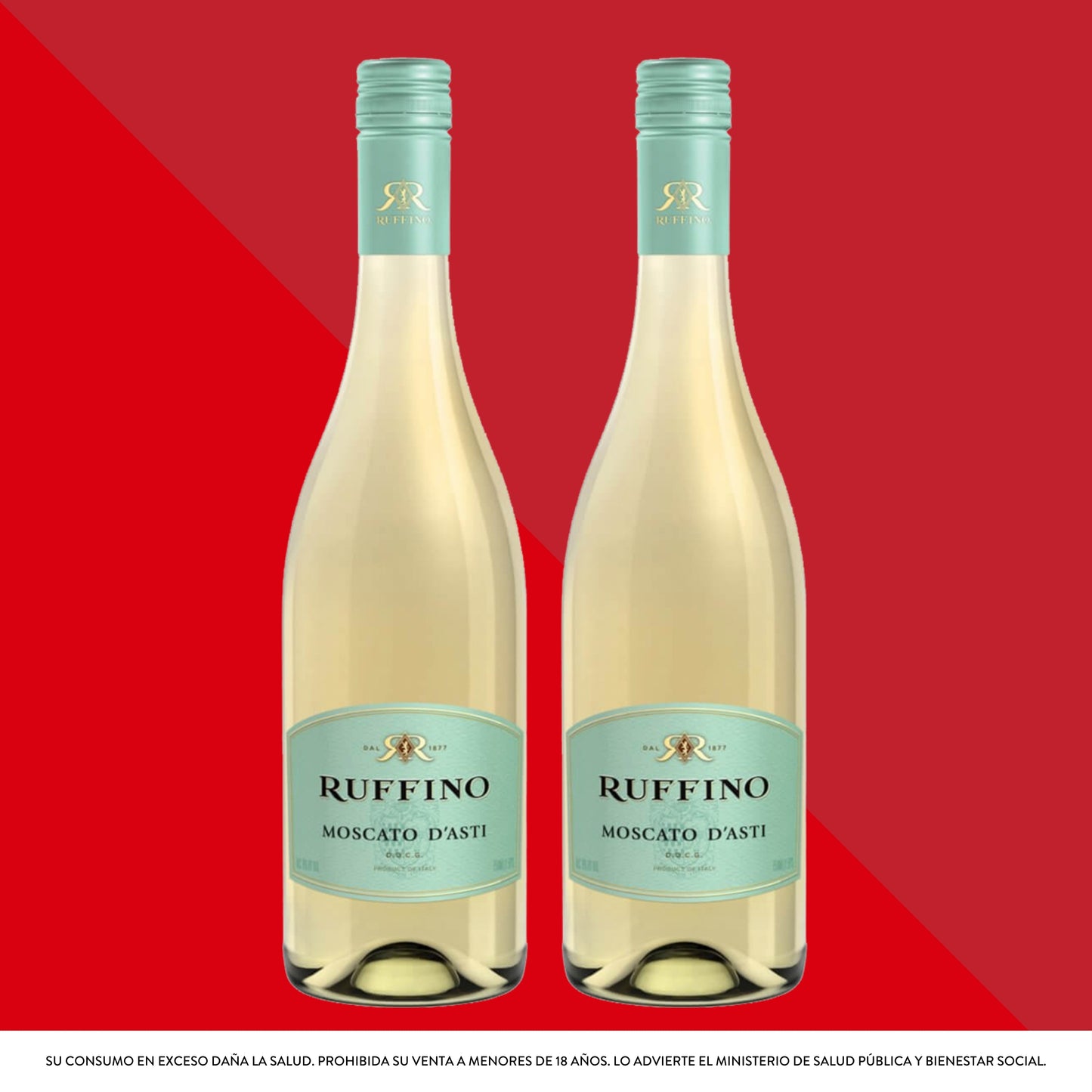 Ruffino Moscato D´asti 750 mL x2 Unidades