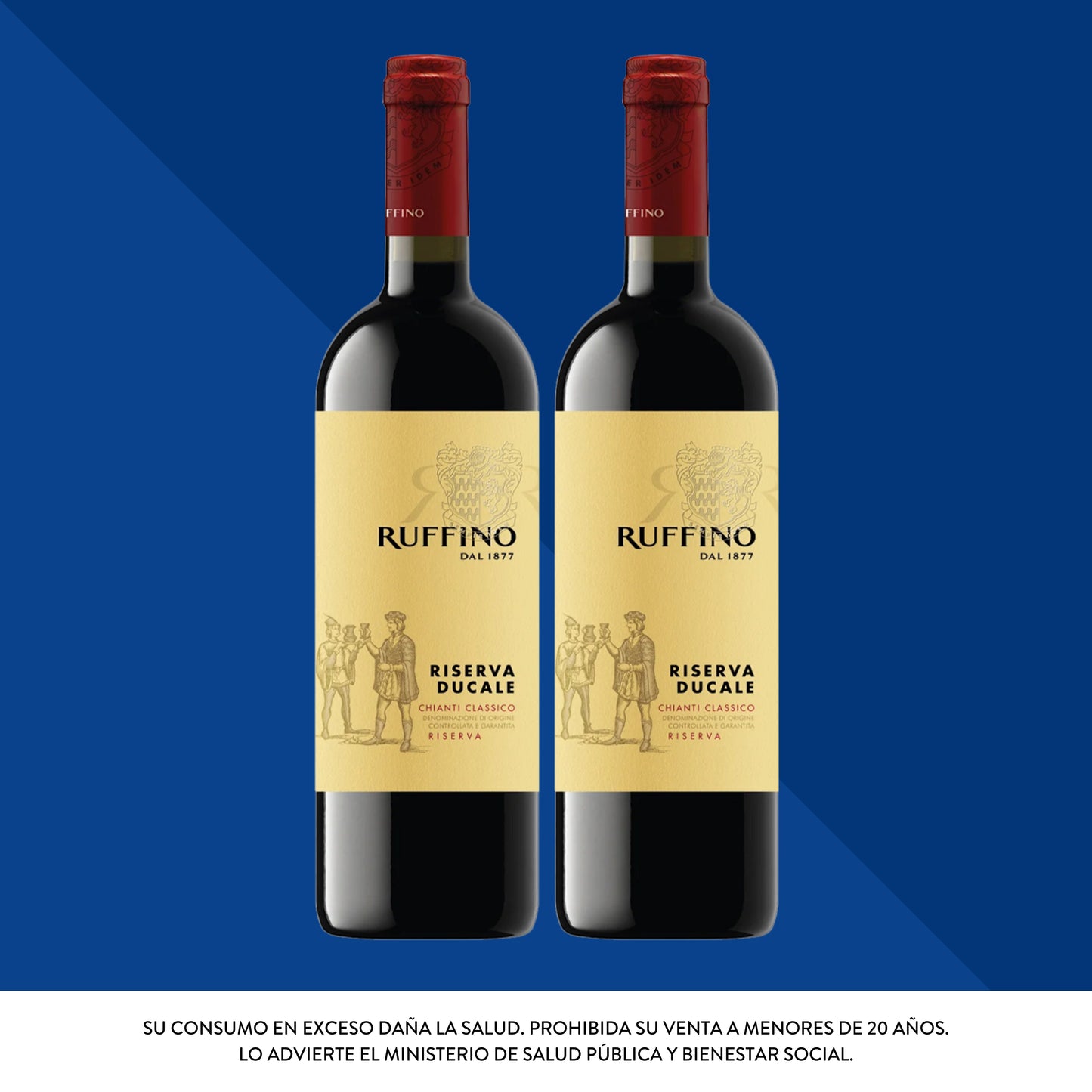 Ruffino Riserva Ducale Chianti Classico 750Ml x2 Unidades