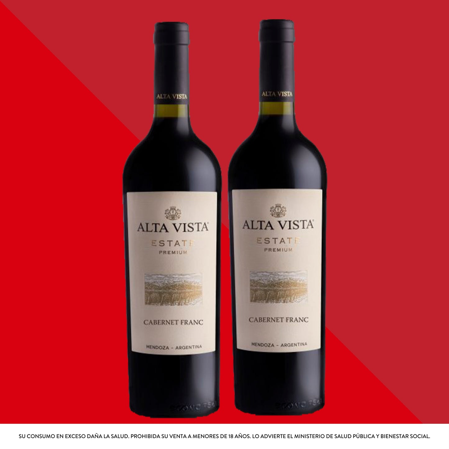 Alta Vista Cabernet Franc 750 mL x2 Unidades