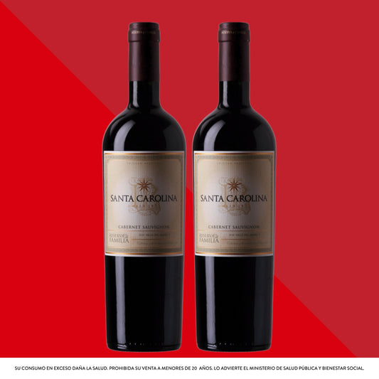 Santa Carolina Reserva de Familia Cabernet Sauvignon 750 mL x2 Unidades