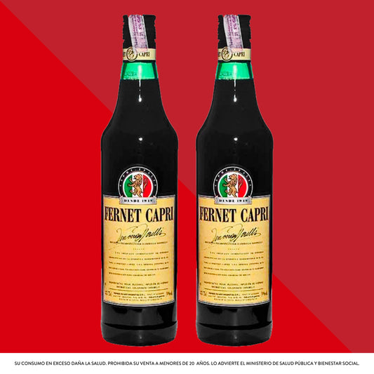 Fernet Capri 750 mL x2 Unidades