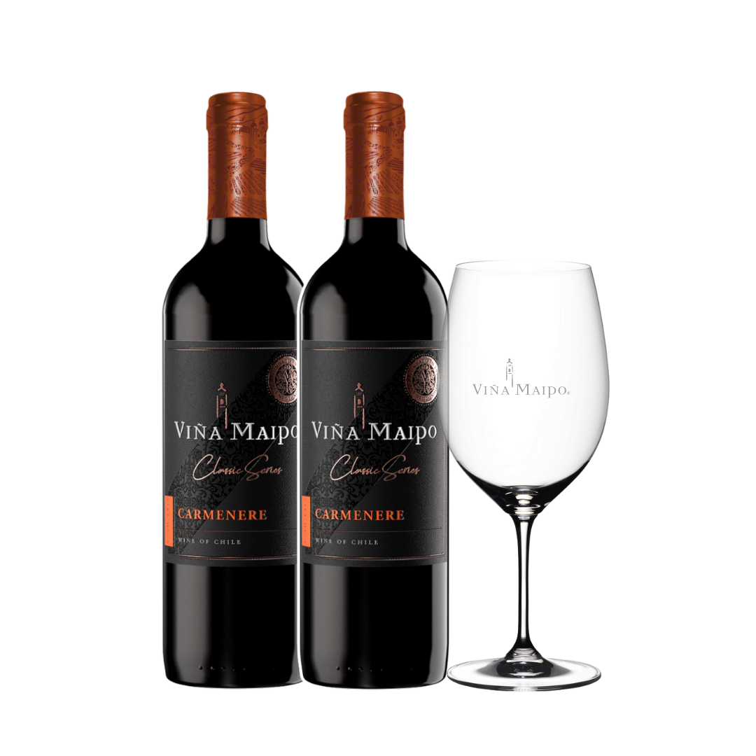 Viña Maipo + copa de vidrio