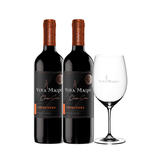Viña Maipo + copa de vidrio