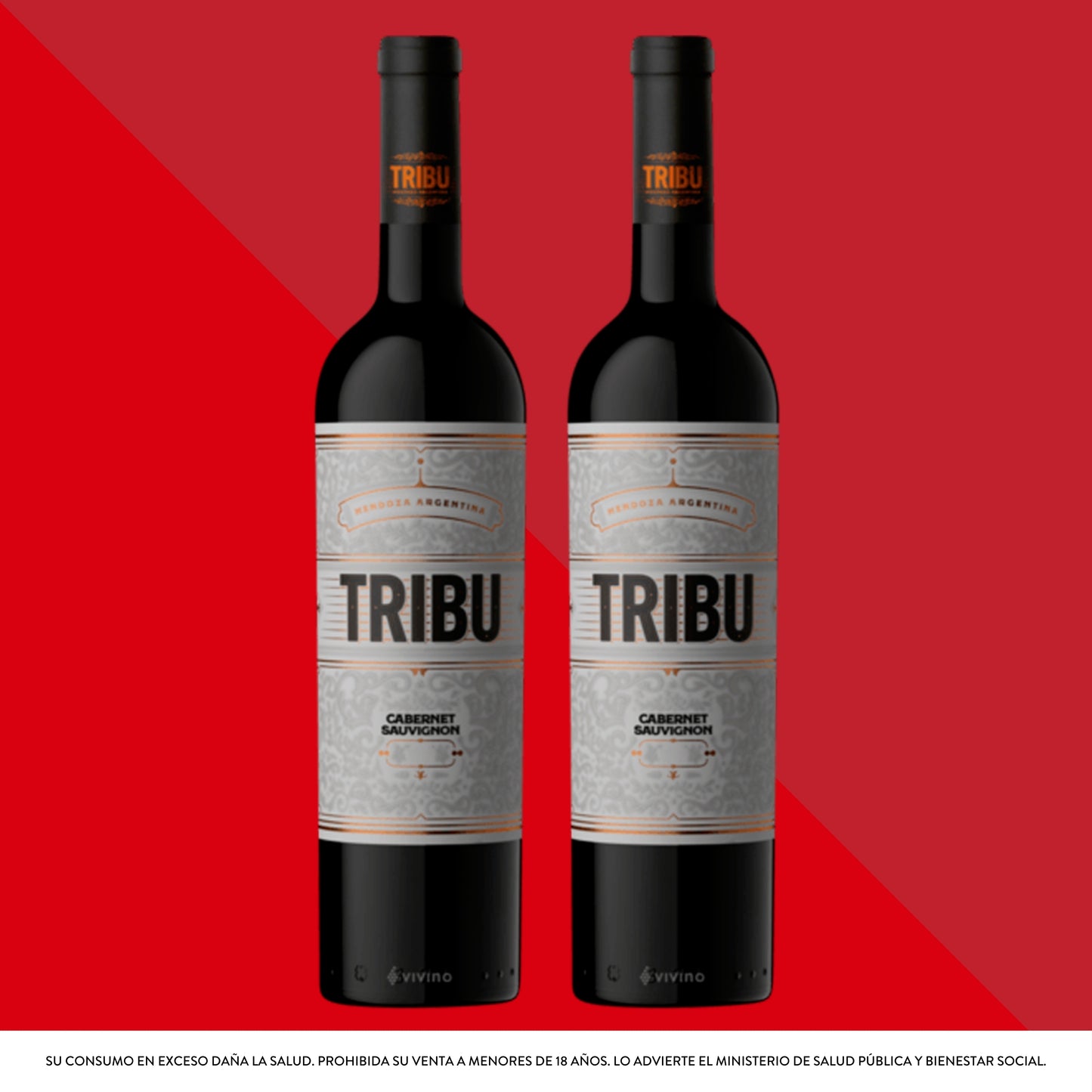 Tribu Cabernet Sauvignon 750 mL x2 Unidades